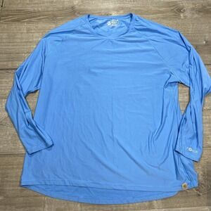 Carhartt Men's Sky Blue Long Sleeve Shirt